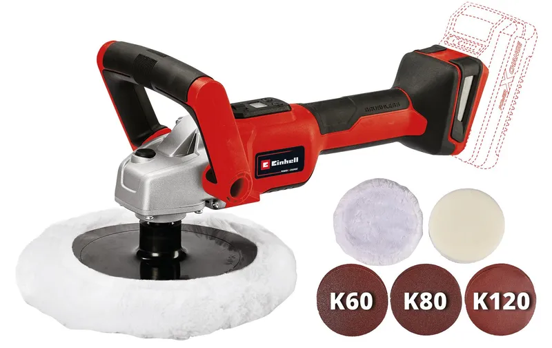 Einhell Automotive Akku-Poliermaschine CE-CP 18/180 Li E-Solo