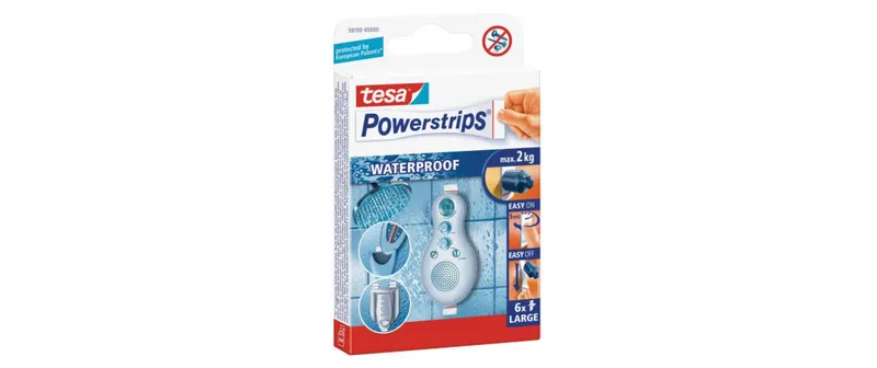 tesa Selbstklebestrip Powerstrips WP 6 pezzi, bianco, 2 kg