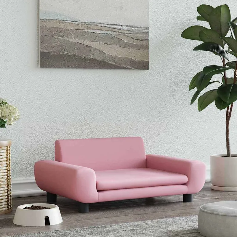 cuccia per cane Rosa 70x45x33 cm Samt