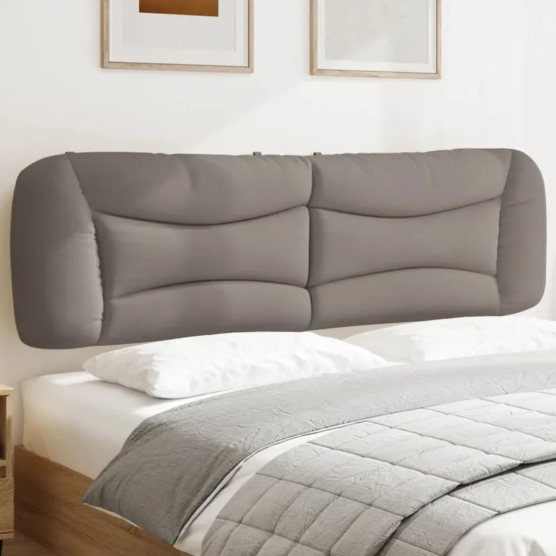Kopfteil-Kissen "Hvar" Taupe 180 cm Stoff