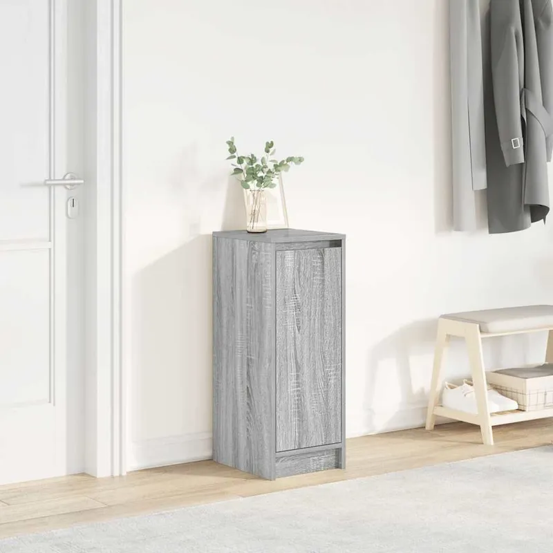 Schuhschrank Grau Sonoma 29,5x34x76 cm Holzwerkstoff