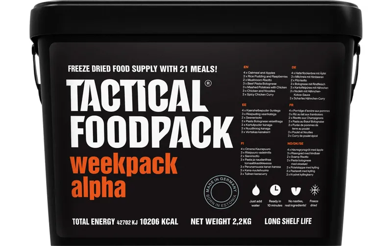 Tactical Foodpack Hauptgericht Week Pack Alpha