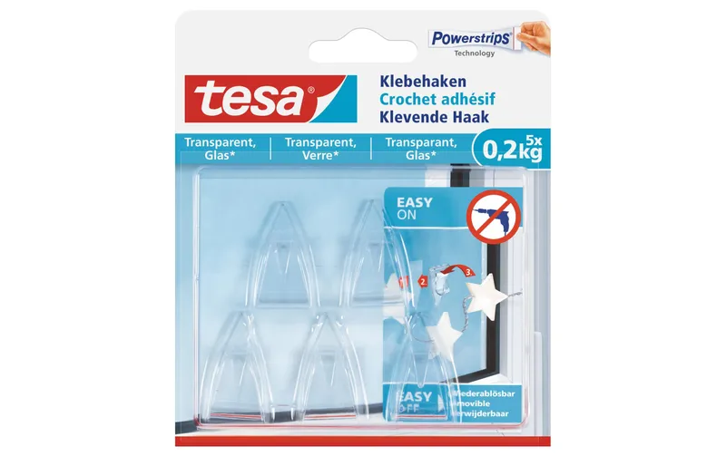 tesa Klebehaken 5 pezzi