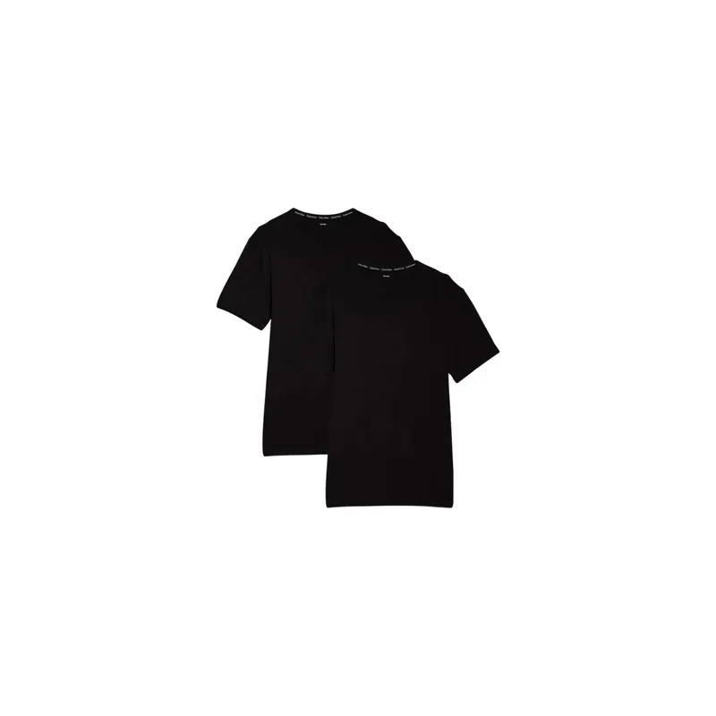 Calvin Klein Wäsche T-Shirt 2P S/S Crew Neck Schwarz, L