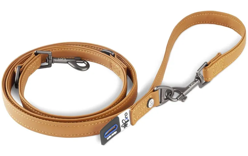 curli Hundeleine aus Apfelleder, M, 1.6 m, brun
