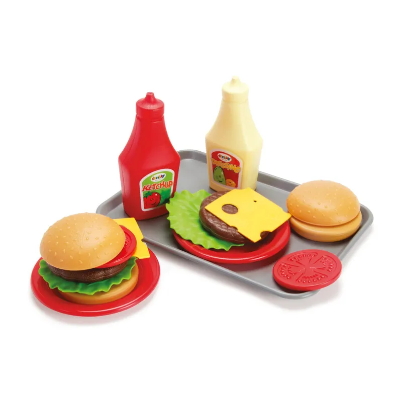 dantoy Classic Burger-Spielset auf Tablett