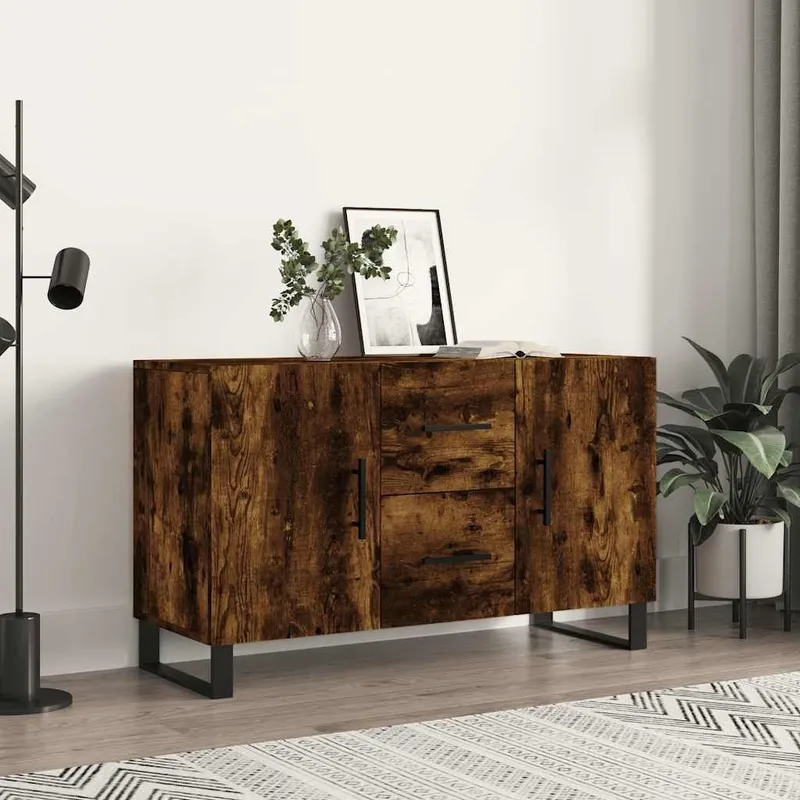 Sideboard Räuchereiche 100x36x60 cm derivato del legno