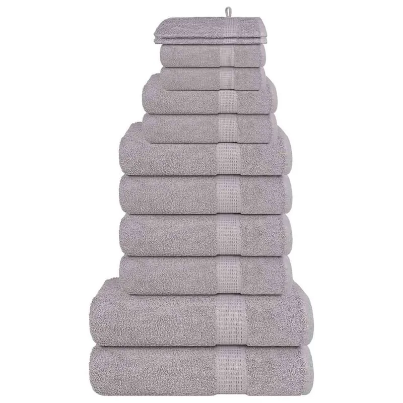Ensemble de serviettes FROGN 12 pcs gris 360 g/m²