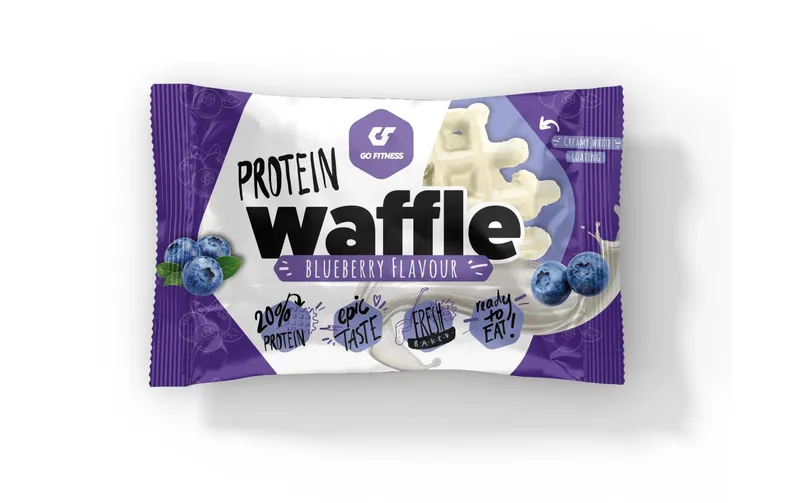 Go Fitness Riegel Nutrition Protein Waffle Blueberry 1 x 50g