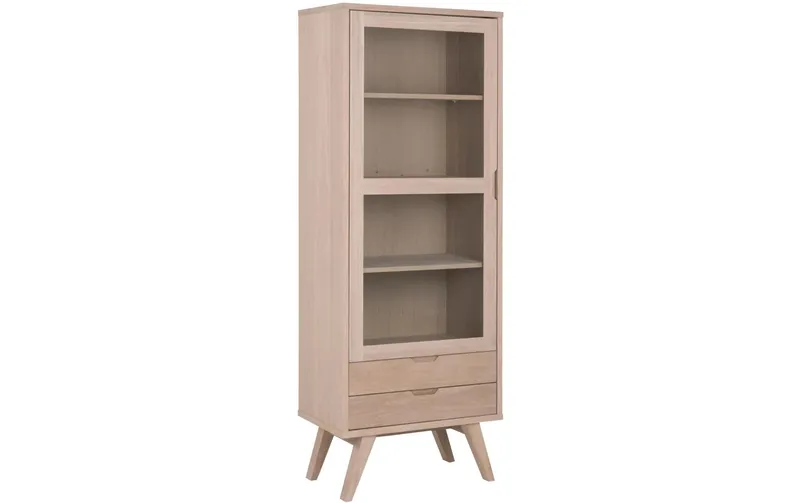 AC Design Vitrine A-Line Hellbraun, 72 x 42 x 190 cm