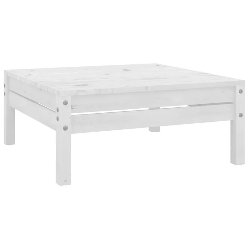 Gartenhocker bianco legno massiccio pino