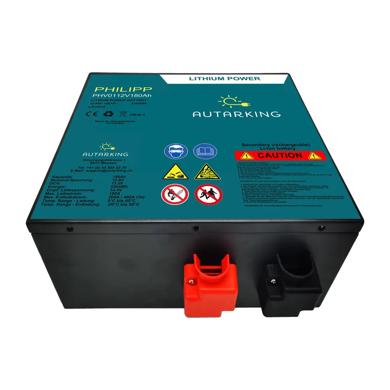 Autarking Batterie Philipp LiFePO4, 12.8 V 180 Ah con App