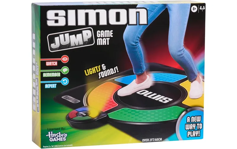 Hasbro Simon Jump Tappeto da Gioco Elettronico con Luci e Suoni