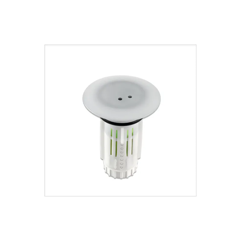 Abfluss-Fee LED-Abflussstopfen white/Chrom mit Duftstein