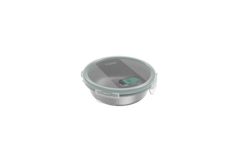 rossoho Edelstahldose mit Deckel NALA 0.6 l, Silber