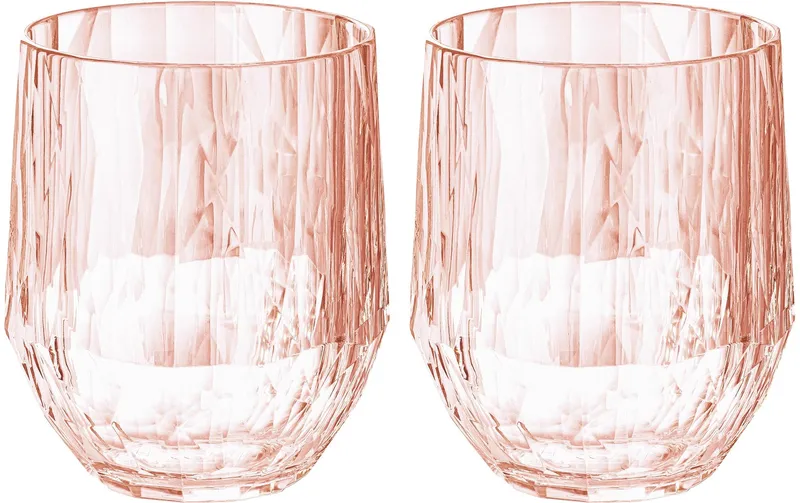 Koziol Trinkglas Club No. 23 200 ml, 2 pièces, Rosa