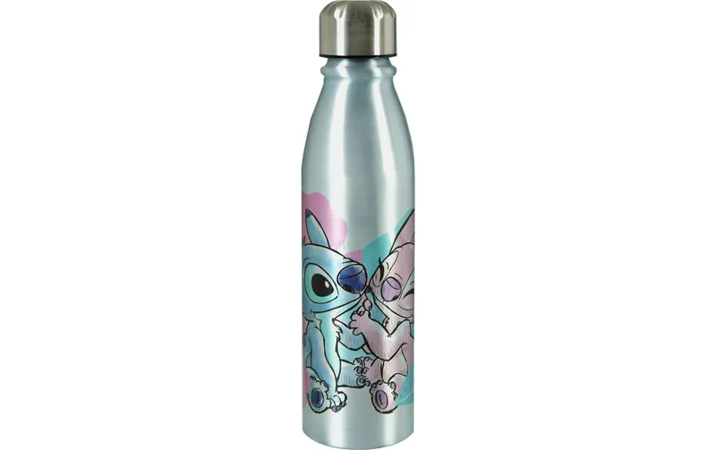 Scooli Trinkflasche Disney Lilo & Stitch 600 ml, Rosa/Blau