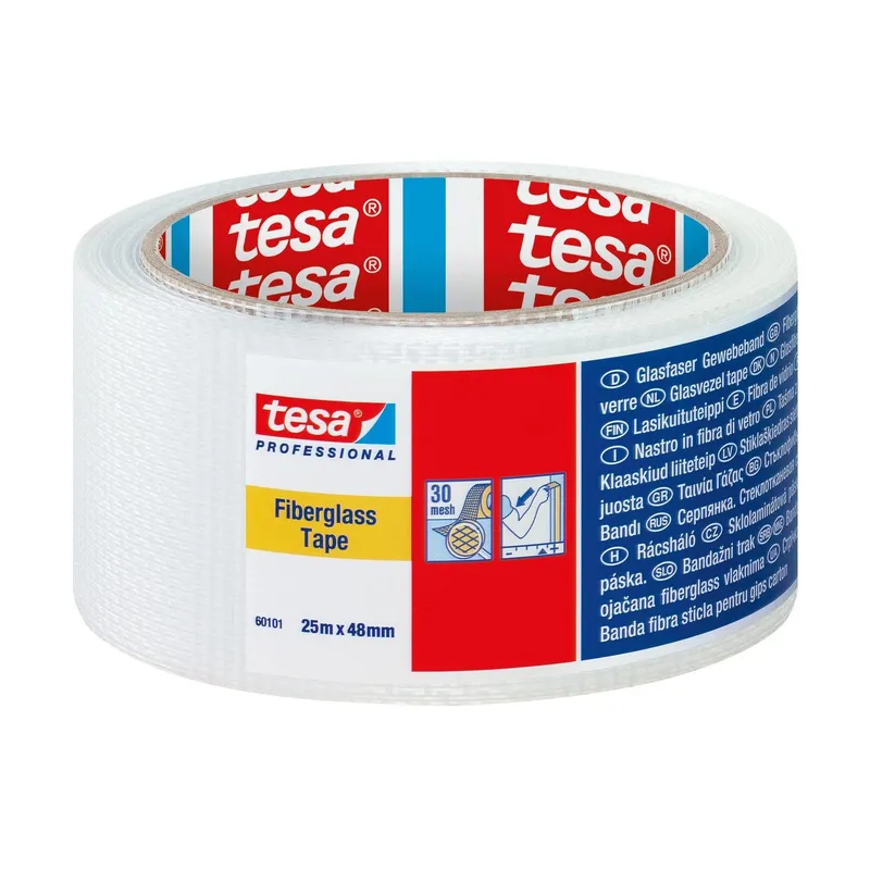tesa Glasfasergewebeband 60101-00002-00 48 mm x 90 m, white