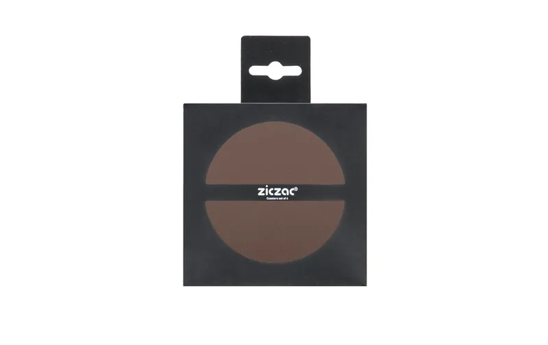 Tiseco Glasuntersetzer Togo 4 pezzi, 10 cm, marrone