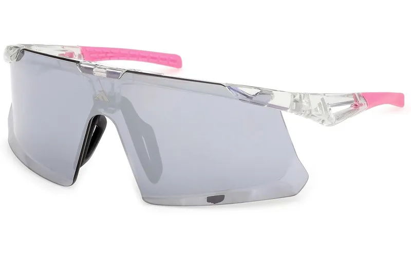 adidas Dunamis Evo-S, SP0107 Sportbrille trasparente, Frame Crystal