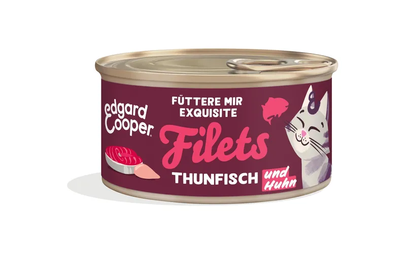 Edgard & Cooper Nassfutter Filets Thunfisch und Freilaufhuhn 70 g
