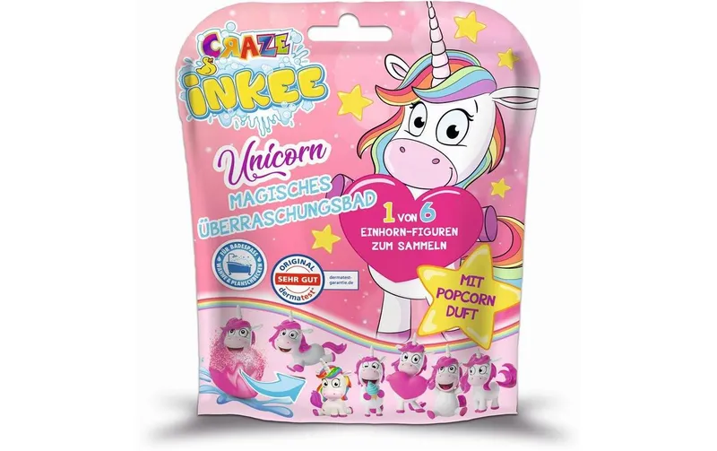 Craze Badekugel Inkee: Mit Überraschung – Unicorn 1 pezzi