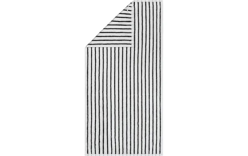 Cawö Duschtuch 80 x 150 cm, nero/bianco