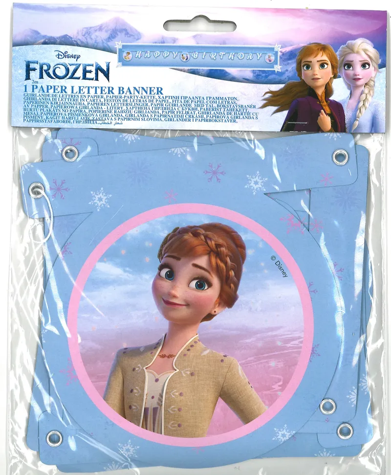 Girlande Happy Birthday Frozen
