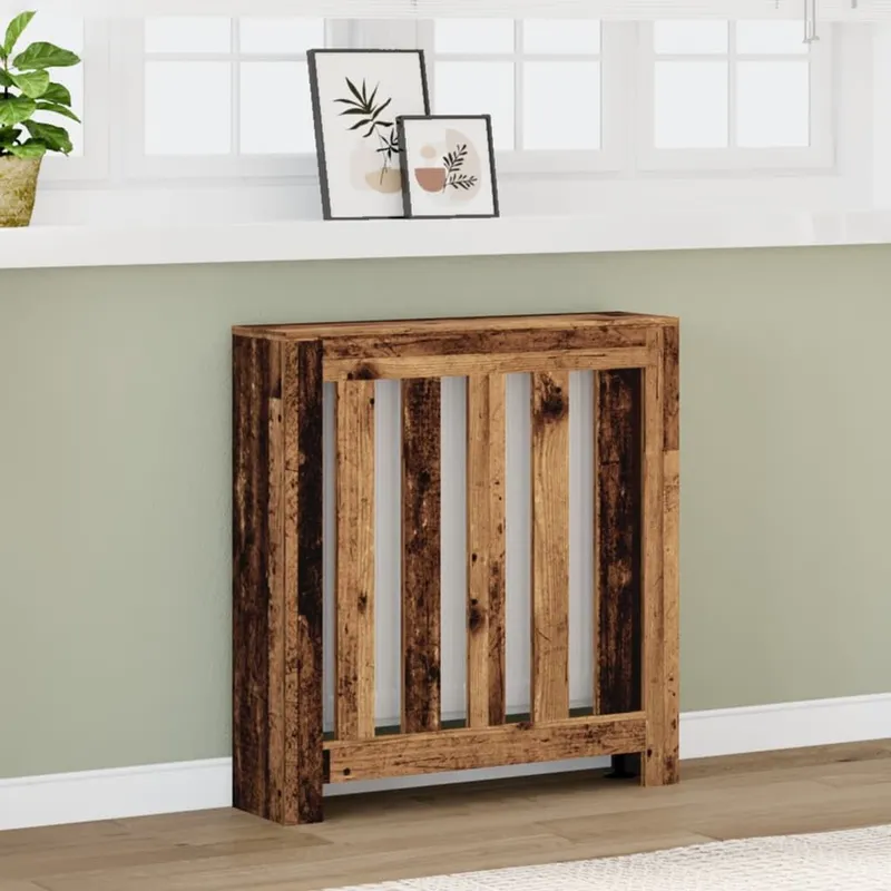 Heizkörperverkleidung Altholz-Optik 78x20x82 cm derivato del legno