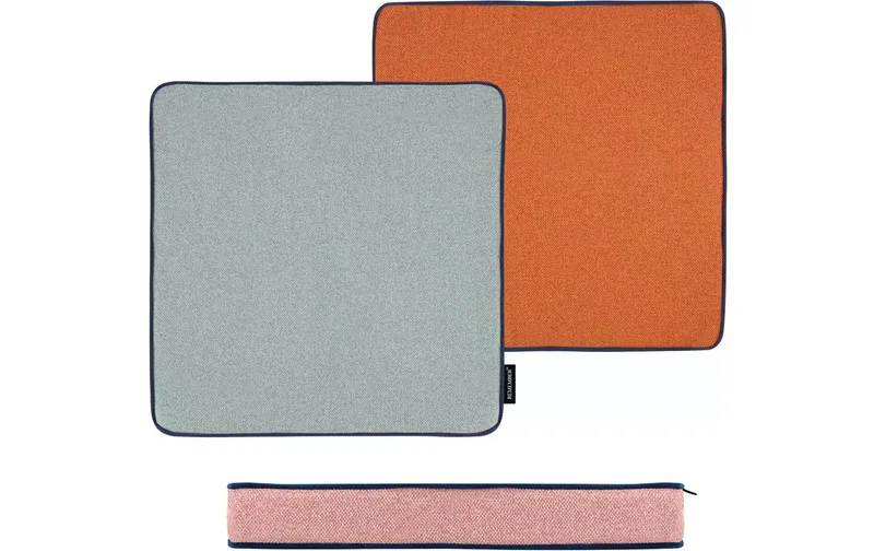 Remember Sitzkissen Peanut 40 x 40 cm, Orange/grey/Rosa
