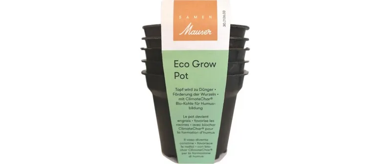 Samen Mauser Pflanzentopf EcoGrow nero
