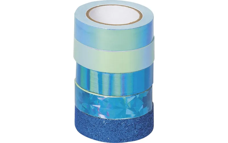Heyda Washi Tape Effekt Mix Basic bleu