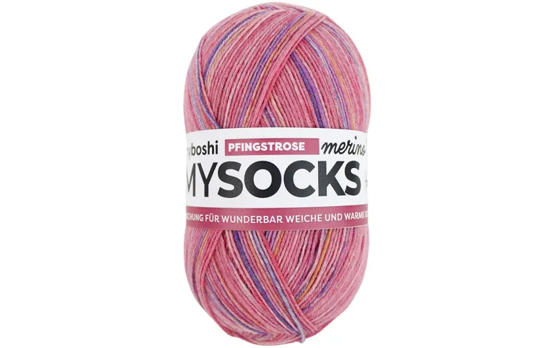 myBoshi Wolle Mysocks Merino Pfingstrose