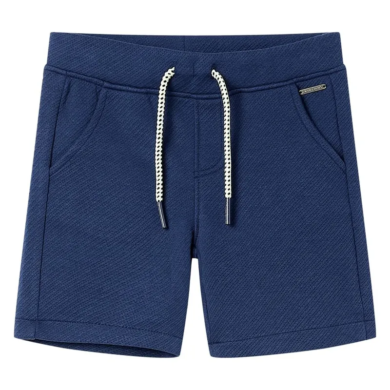 Short pour enfants avec cordon de serrage bleu foncé 140
