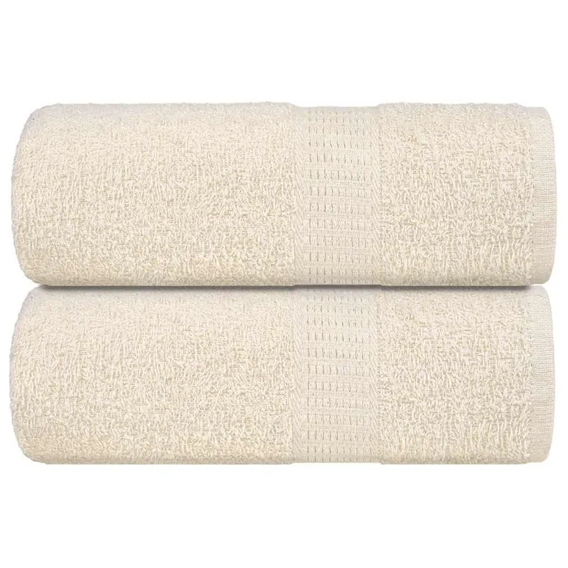 Serviettes de toilette FROGN 2 pièces Crème 30x30 cm 360 g/m²