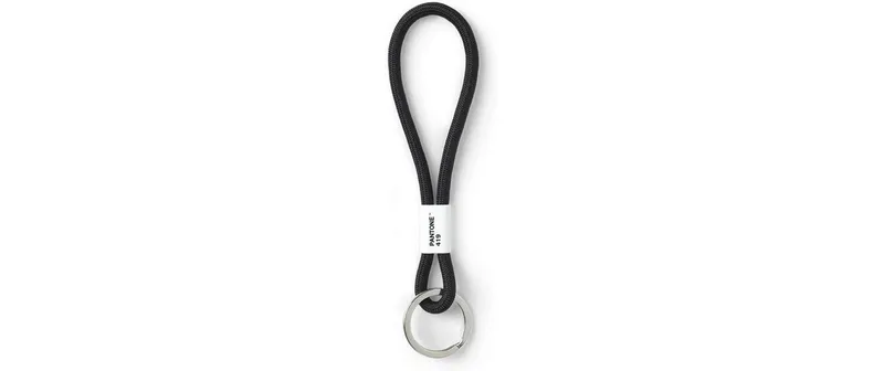 Pantone by Copenhagen Design Schlüsselanhänger Key Chain Short Kurzer Nylon Schwarz 18 cm