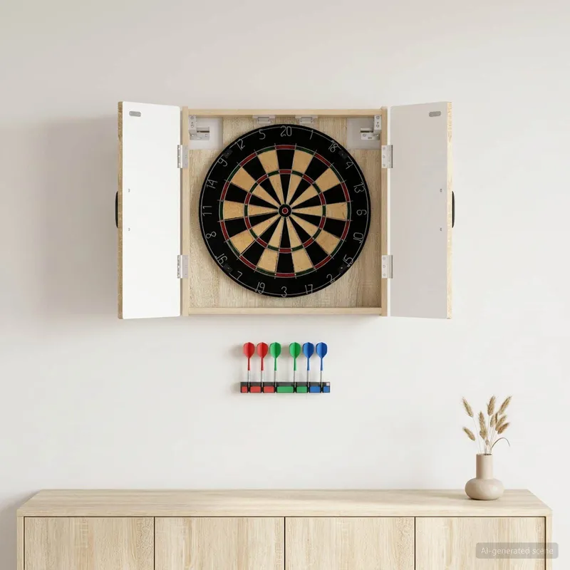 Dartboard Schrank UTRECHT Sonoma-Eiche 52,5 x 10,5 x 53,5 cm