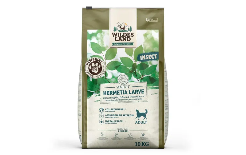 Wildes Land Halbfeuchtfutter PawPrint Insect 10 kg