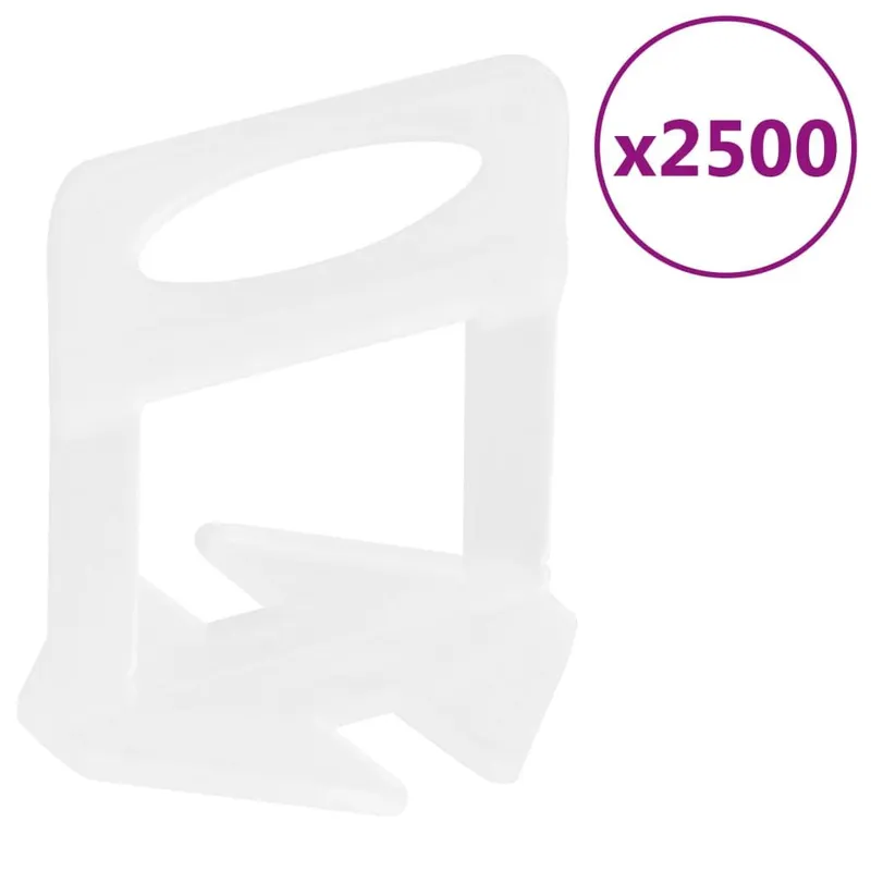 Clips de nivellement de carreaux 2500 pcs 2 mm
