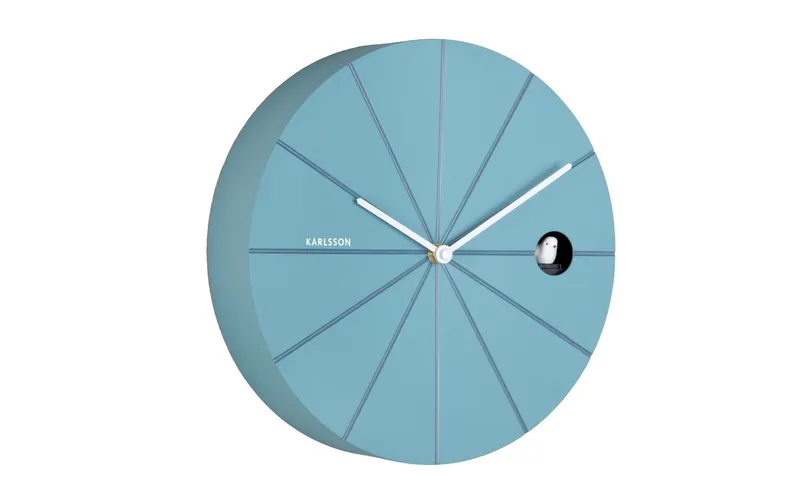 KARLSSON Wanduhr Destacado 28 cm, Blue