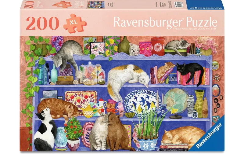 Ravensburger Puzzle Cats on the Shelf 200 XL Teile