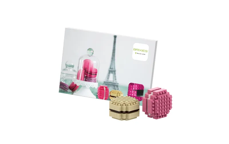 BRIXIES Bausteinmodell Macarons in 63 Bausteinen