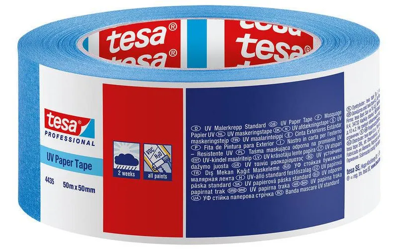 tesa UV Maler-Krepp 50 mm x 50 m, bleu
