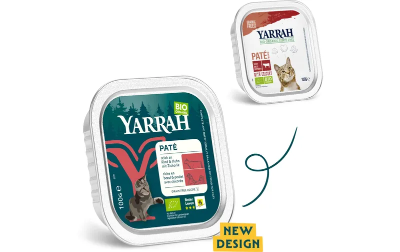 Yarrah Bio-Nassfutter Bio Paté Rind & Huhn 16x 100 g