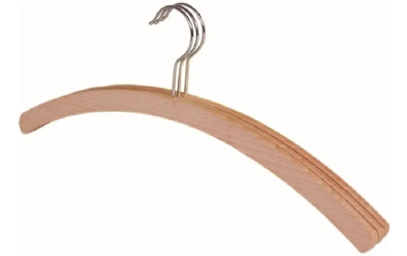 Edi Baur Kleiderbügel without Steg 3 pieces, Hellbraun