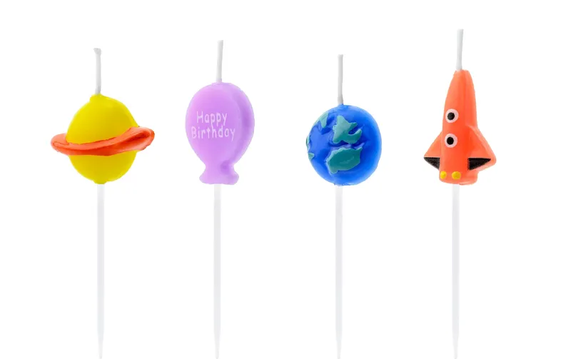 Partydeco Kerze Kosmos 4 pezzi