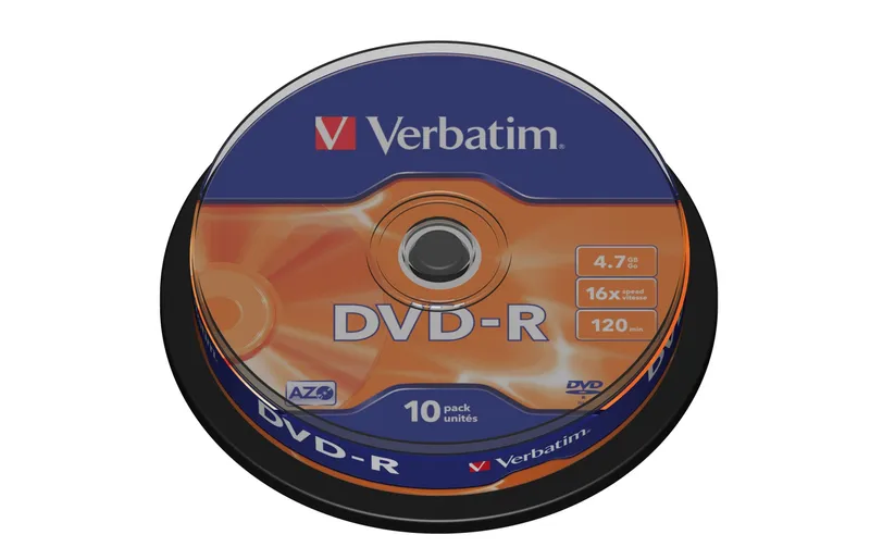 Verbatim DVD-R 4.7 GB, Spindel (10 pezzi)