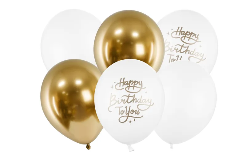 Partydeco Luftballon Happy Birthday to you Ø 30 cm, 6 pieces