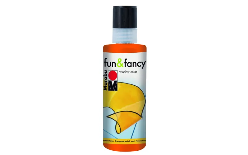 Marabu Fensterfarbe Fun & Fancy Window Color 80 ml, Orange