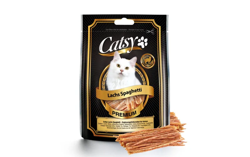 Catsy Katzen-Snack Lachs Spaghetti, 50 g